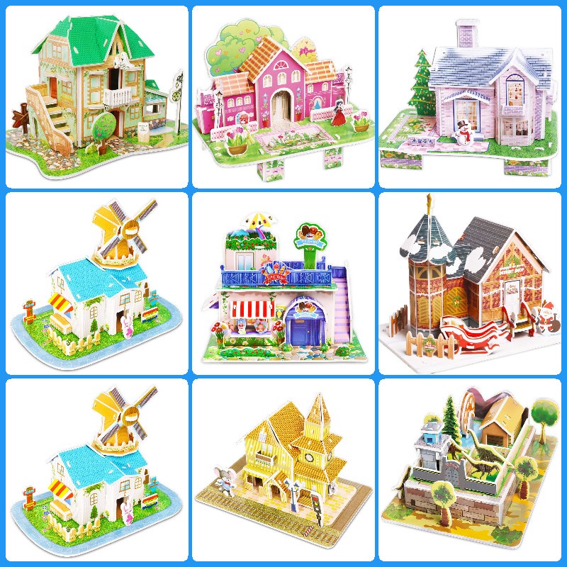Đồ Chơi Giáo Dục Mô Hình Giáo Dục Sớm 3d Bằng Giấy Cho Phụ Nữ Và Trẻ Em