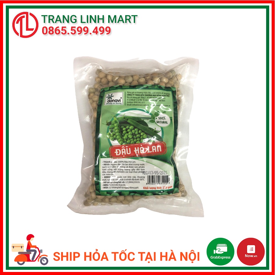 Đậu Hà Lan nguyên hạt Donavi gói 250g