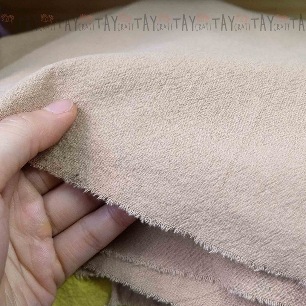 Vải cotton crepe nhăn  190gr KT 50x140cm