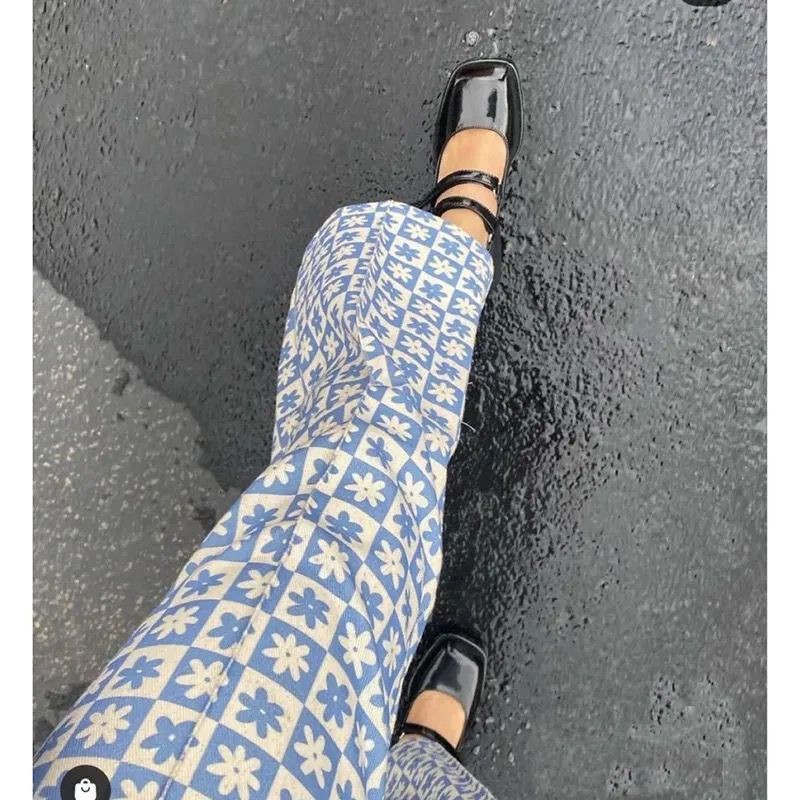 Quần in hoa ống rộng lưng cao thời trang mùa hè 2021 cho nữ | BigBuy360 - bigbuy360.vn