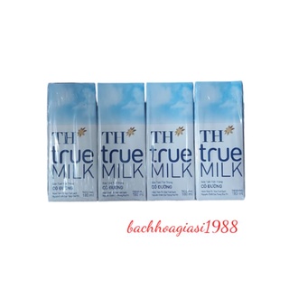 Now Ship- Lốc 4 hộp sữa TH true milk có đường 180ml
