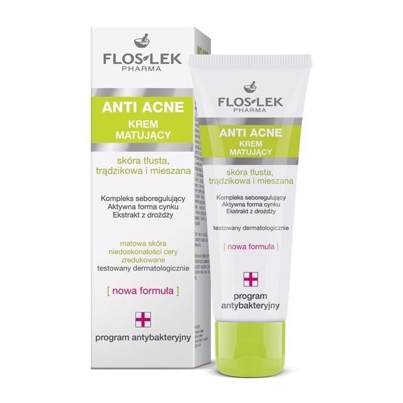 Kem kiểm soát dầu Floslek Anti Acne Mattifying Cream