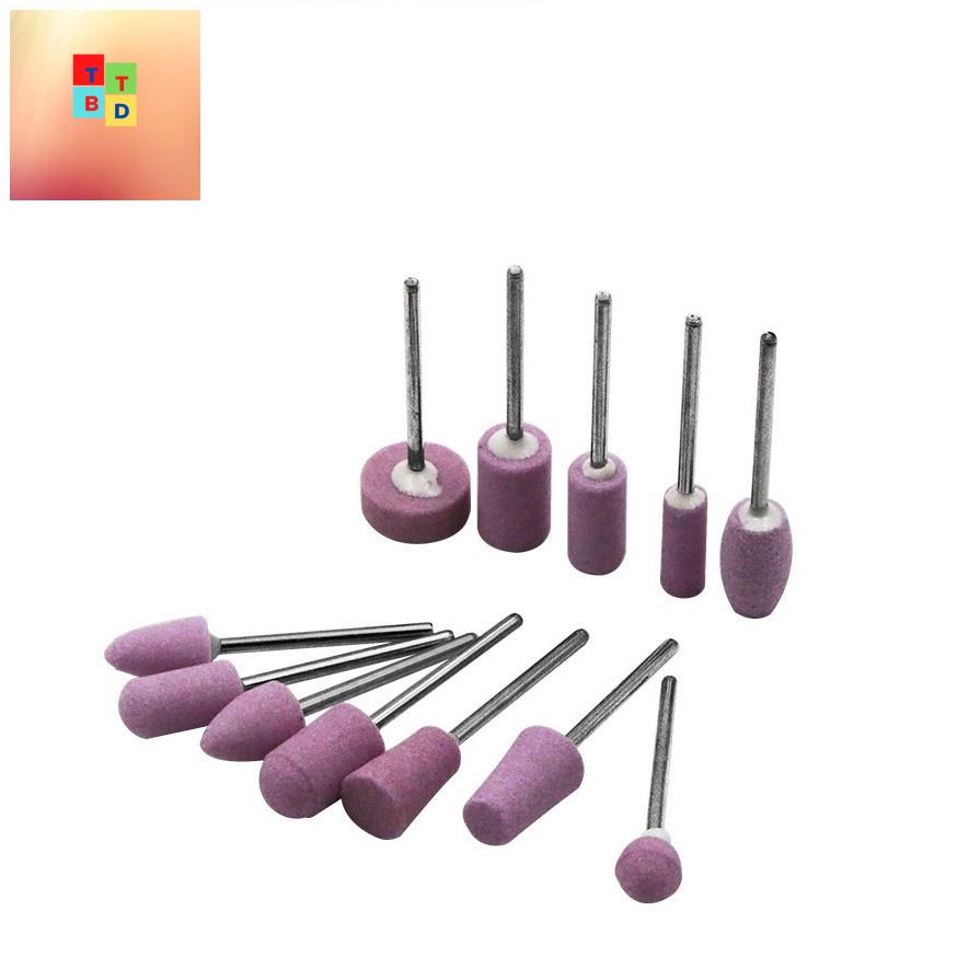 Bộ 12 đầu mài các kiểu dùng cho máy khoan mài mini chân 2,35mm