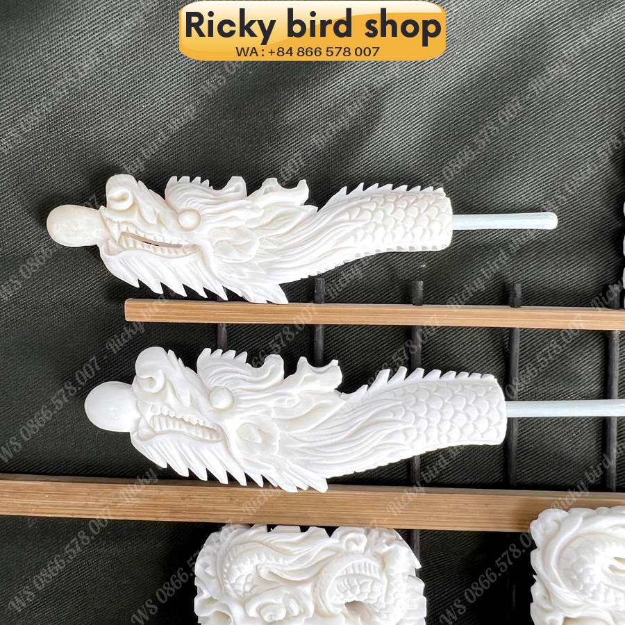 Bone set for Magpie bird cage - Dragon design - Phụ kiện chim Ricky bird shop