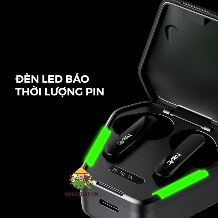 Tai Nghe Gaming TWS HAVIT TW938, Bass Chất Game Mượt, Chip ATS3015 Giảm Độ Trễ 0.05s - BH 12 Tháng