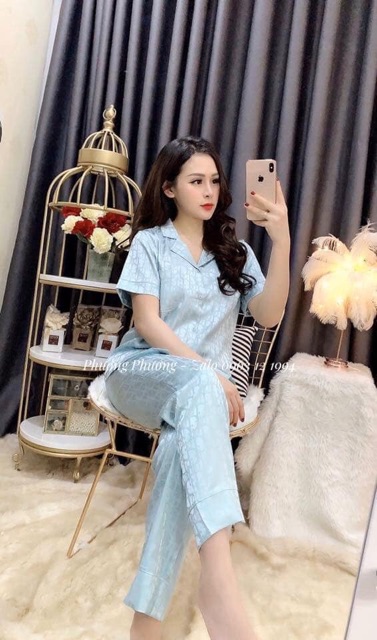[ẢNH THẬT] BỘ LỤA GẤM ÁO CỘC QUẦN DÀI