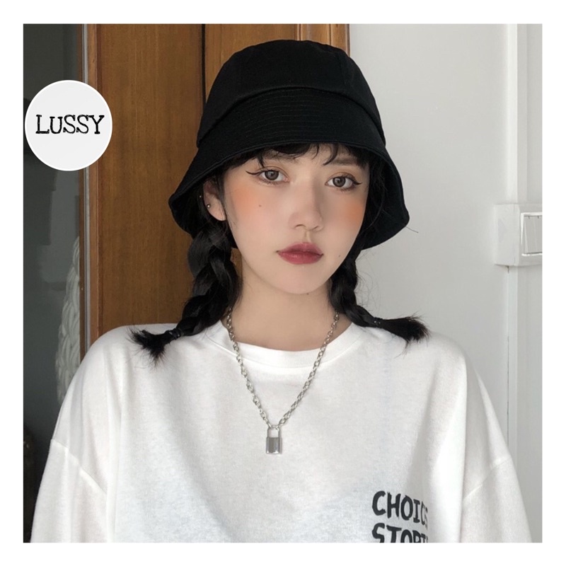 MŨ BUCKET VÀNH CỤP TRƠN YANGMI UNISEX PHONG CÁCH ULZZANG HÀN QUỐC FORM CỨNG 2021