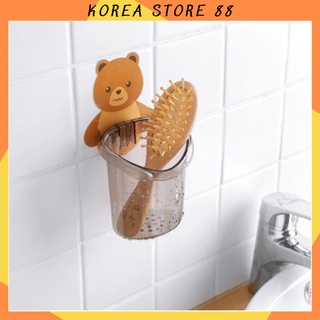 Cốc Gấu 🌸FREESHIP🌸Cốc dán tường nhà tắm- Cốc Đựng Bàn Chải Đánh Răng 88183 Korea Store 88