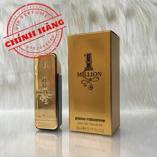 Nước hoa nam chính hãng Paco Rabanne 1 Million EDT 5ml