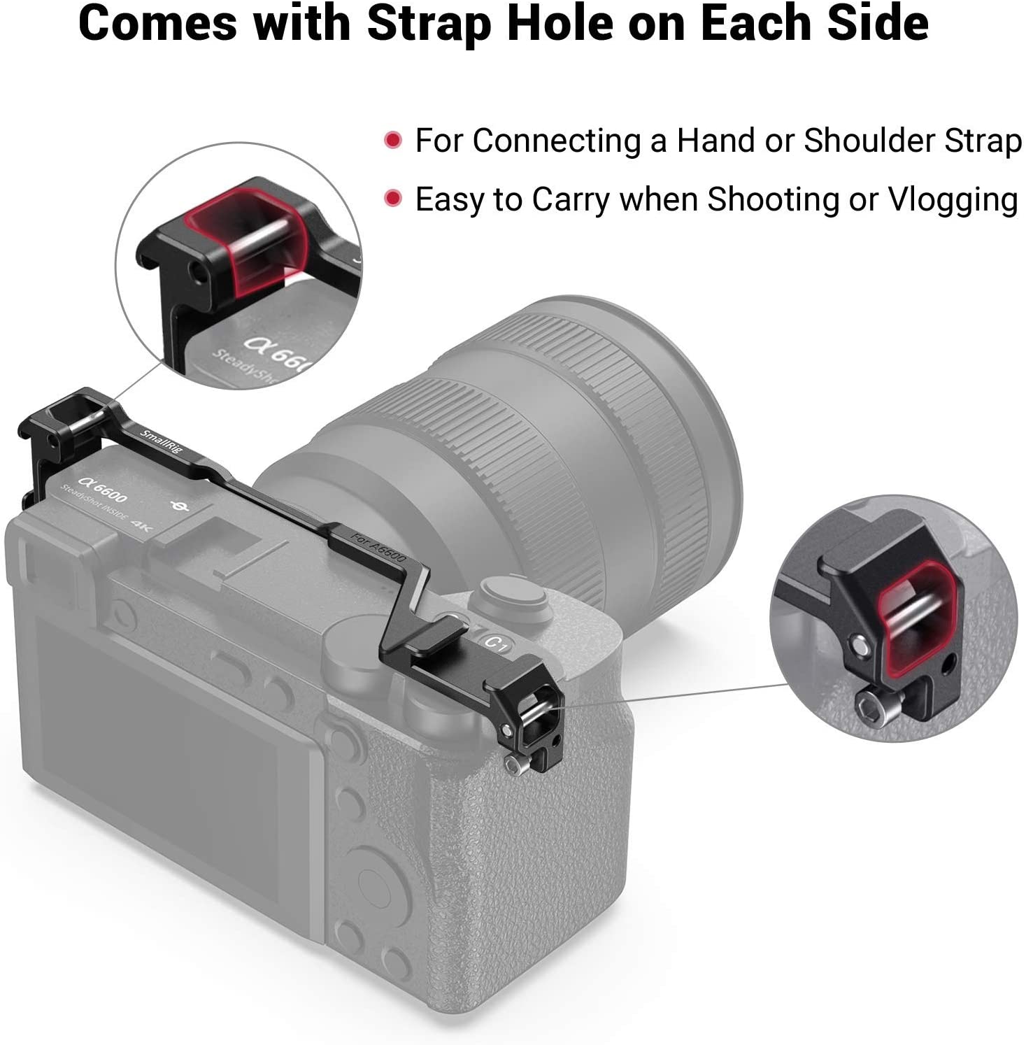 SMALLRIG Phụ Kiện Cho Máy Ảnh Sony Alpha A6600-2496