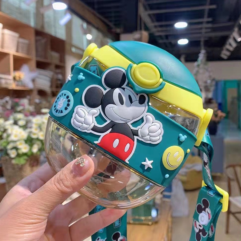 Bình Nước Hình Bánh Donut Có Ống Hút Xinh Xắn Cho Bé