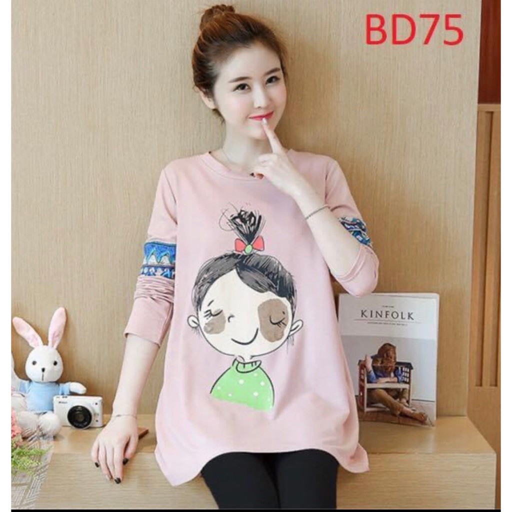 Áo thu đông bầu xinh