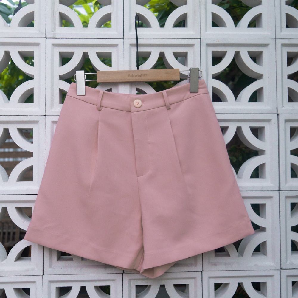 [Mã BMLTA50 giảm đến 50K đơn 99K] Quần short lưng cao cơ bản xếp 1 ly túi xéo thời trang GAGO GO3955