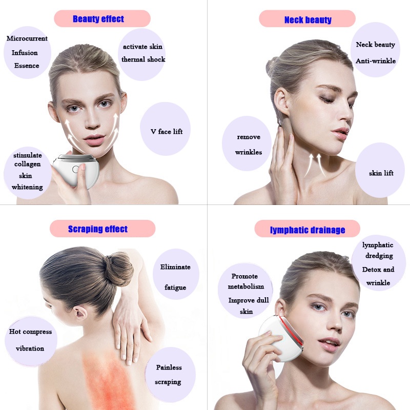 Thiết Bị Mát Xa Mặt Chống Lão Hóa USB Thiết Kế Nhỏ Gọn Tiện Dụng