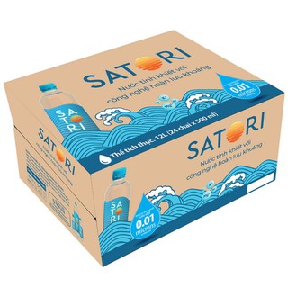 Nước Suối Tinh Khiết Satori 500ml( Thùng 24 chai)