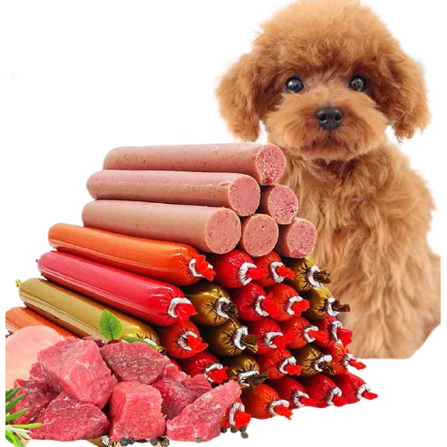 Xúc Xích Dành Cho Chó Mèo (15g x 30 cây) - Combo 30 cây xúc xích cho chó mèo hamster