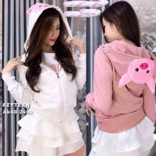 Áo khoác hình con lợn đep dễ thương B-013