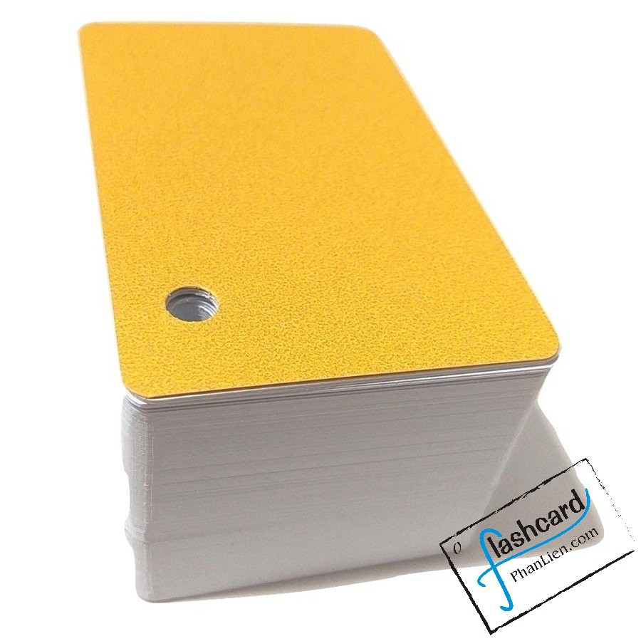 Nhập PHAN0815K giảm 15k - Mua 1 tặng 3 - 1000 thẻ flashcard trắng kèm 10 khoen 5cm bo góc kiểu mới