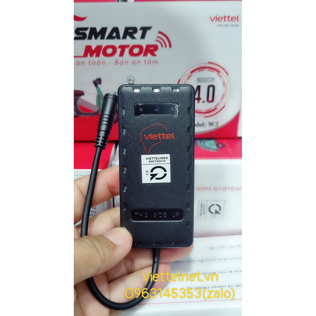 Bộ thiết bị chống trộm Xe máy Viettel (CHƯA BAO GỒM SIM) giá rẻ- mới 100% - ĐỊNH VỊ SMART MOTOR VIETTEL W3