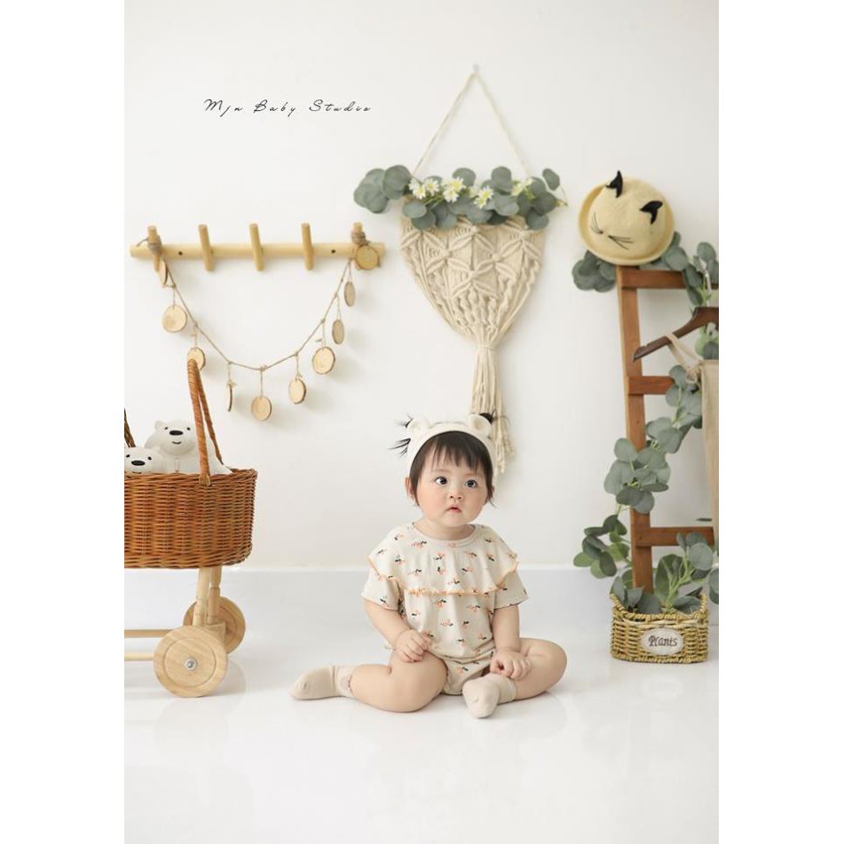 Props - Phụ kiện chụp hình siêu xinh cho các studio - Xe đẩy bằng mây Có ảnh thật