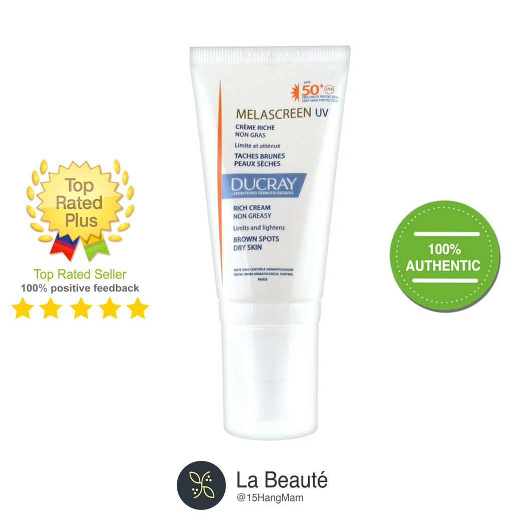 Ducray Melascreen UV Light Cream SPF50 - Kem Chống Nắng Giảm Nám 40ml