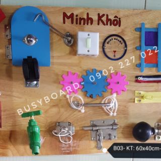 B05-Busy board- Bảng bận rộn cho bé
