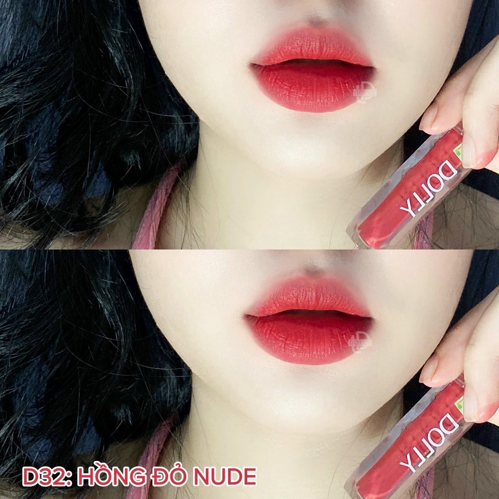 Son Kem Lì DOLLY DIAMOND VELVET, Không Chì Cao Cấp