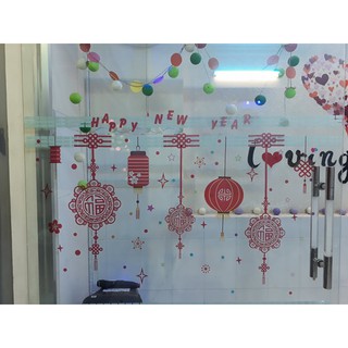 Decal dán tường trang trí tết