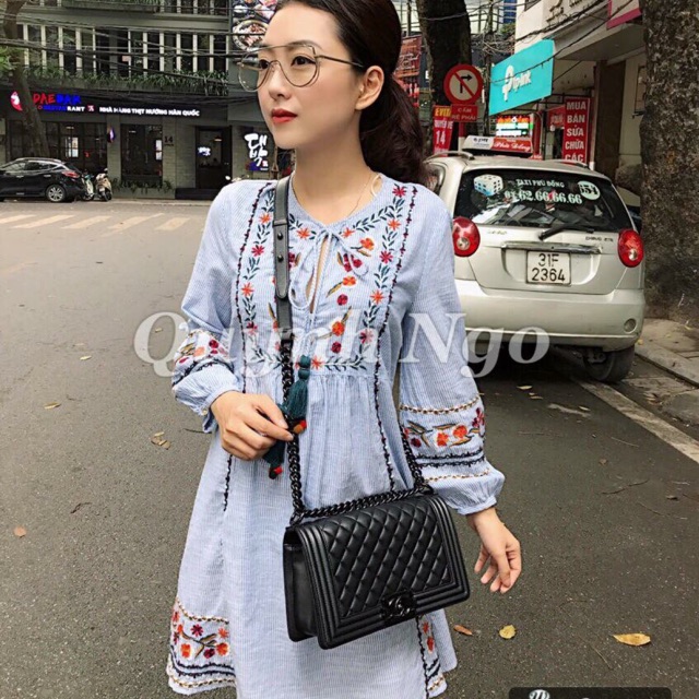 #zara VÁy BABYDOLL THÊU