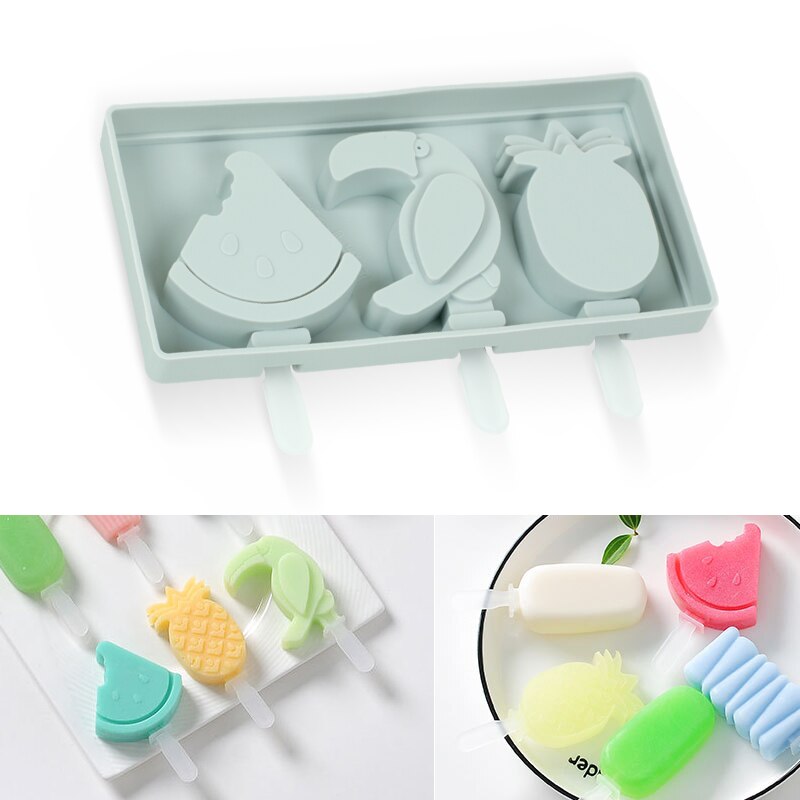 Khuôn Silicone Làm Kem Hình Động Vật Dễ Thương