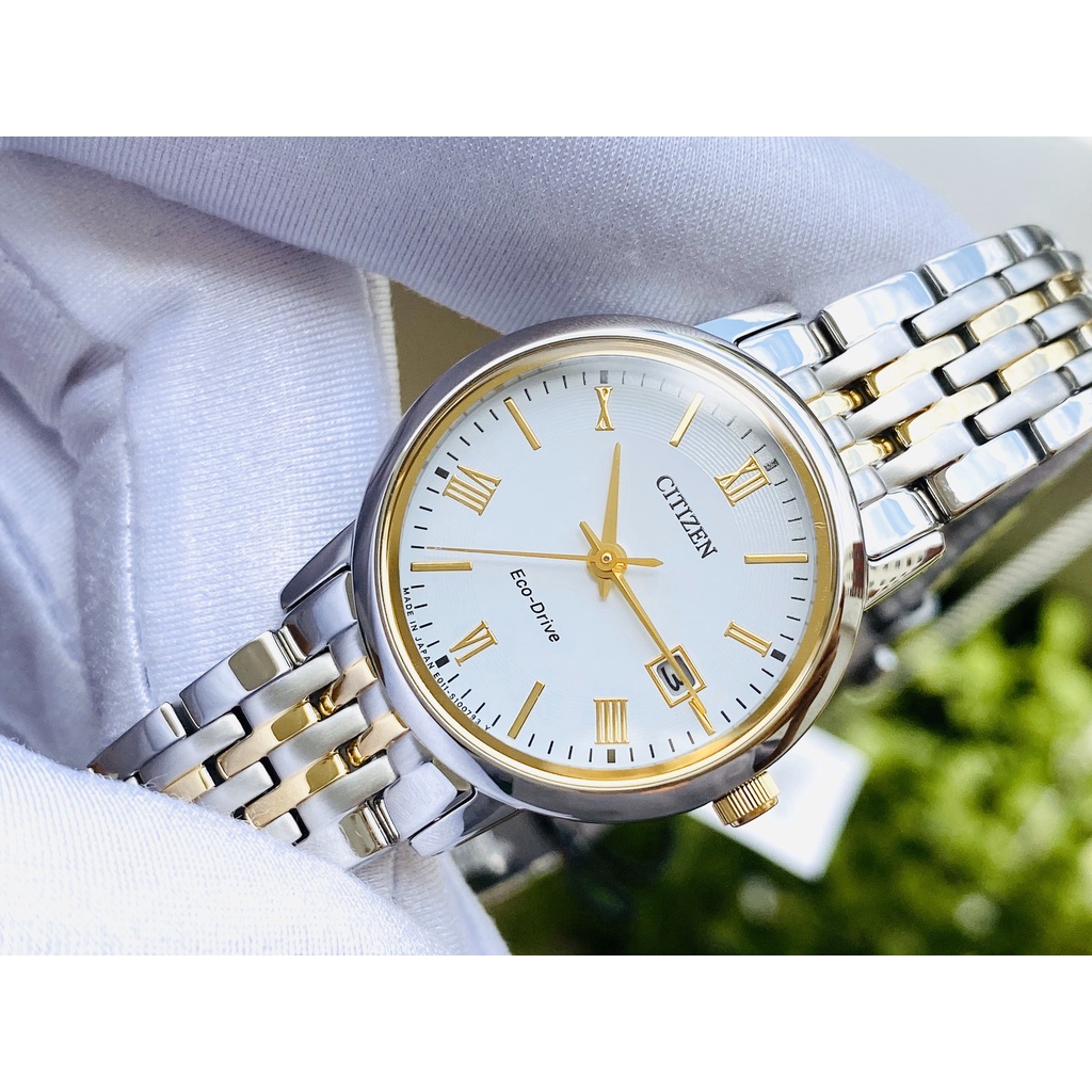 Đồng Hồ Nữ CITIZEN Eco-drive EW1584-59A Chính Hãng Tặng Dây Da Cao Cấp