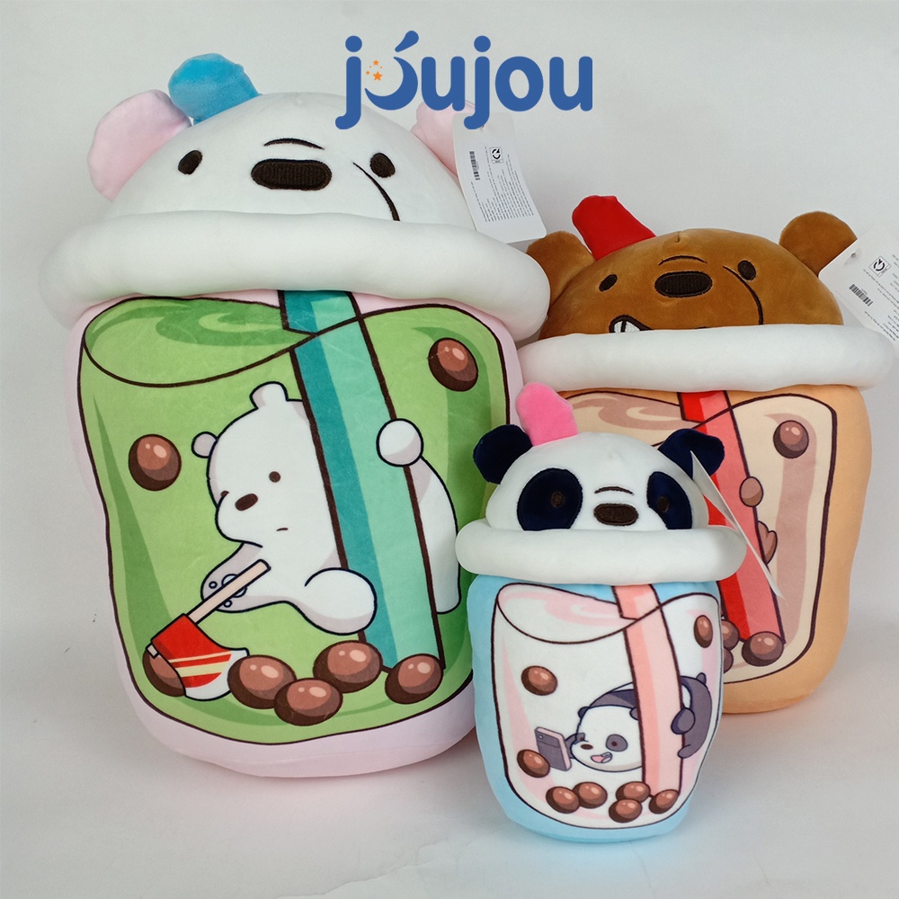 Gấu bông trà sữa jujou let's play cho bé cute dễ thương size 20-40cm cao cấp mềm mịn co giãn