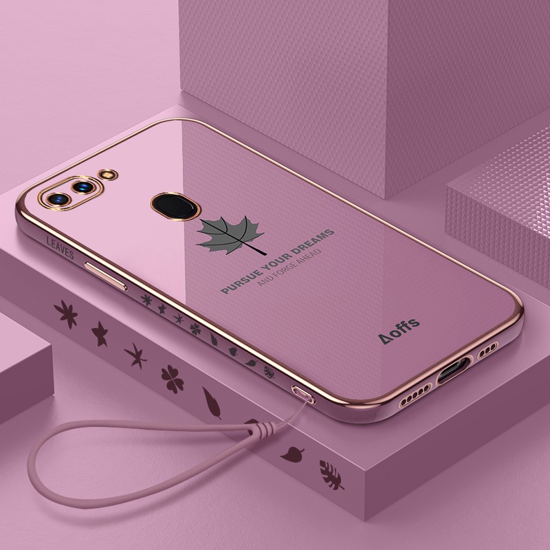 Ốp Điện Thoại Dẻo In Họa Tiết Lá Phong Cho OPPO R11 R11s R15 R15X R17 Pro K1