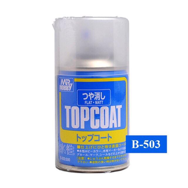 Sơn Flat trong suốt Topcoat B503 Mr Hobby