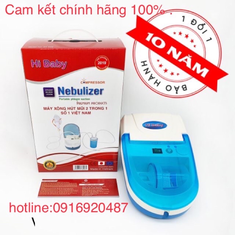 MÁY XÔNG HÚT MŨI HỌNG 2in 1 NEBULIZER ( BẢO HÀNH 10 năm)