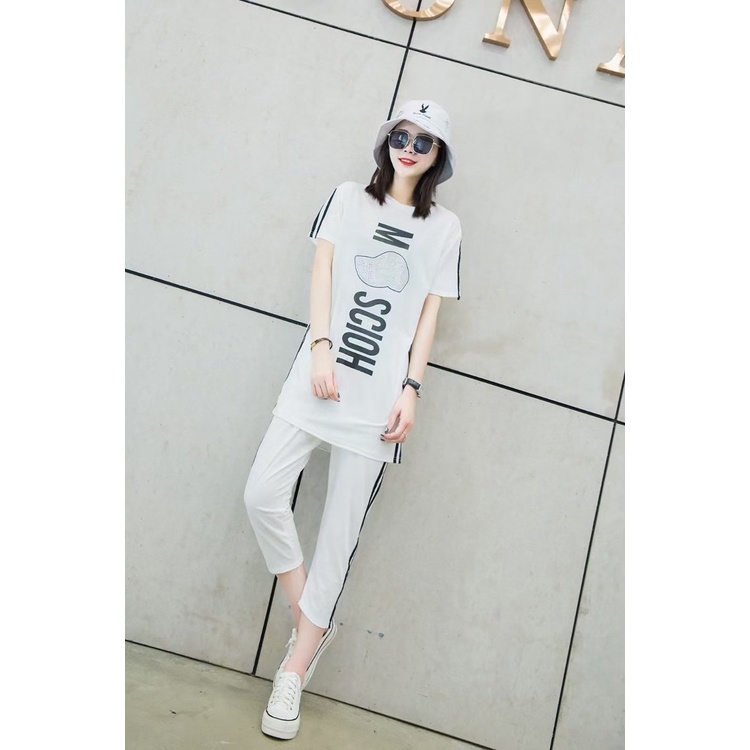 CAO CẤP [Rẻ vô địch] Bộ Thể Thao Trẻ Trung, Bộ Chất Cotton chữ siêu nét, không bong tróc hàng đẹp giá tốt ( Mã H8 )