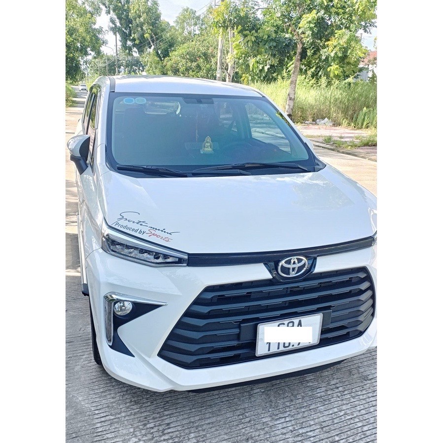 Viền đèn gầm trước sau xe Toyota Avanza 2022 2023 mạ crom cao cấp Hellooto + tặng kèm keo tăng dính