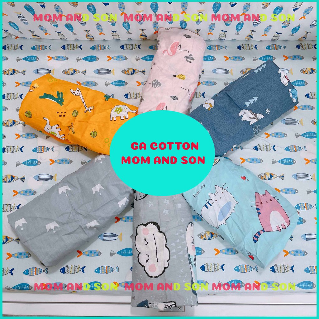 Ga Đệm-Ga Chun Bọc Đệm MOM AND SON Cho Đệm Cũi Trẻ Em Chất Liệu Cotton 100% An Toàn Cho Bé