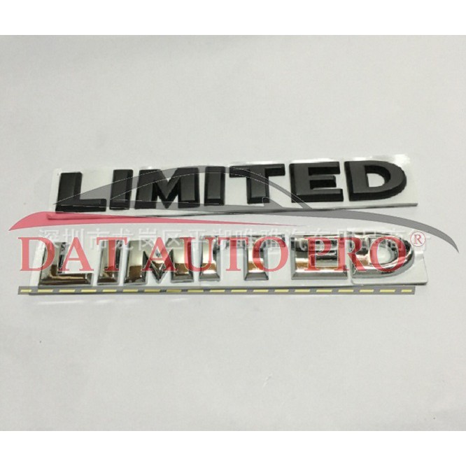 Tem Nổi kim loại 3D LIMITED  sport mạ crom...