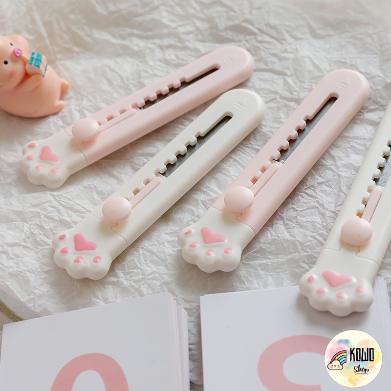 Dao Rọc Giấy Washi Mini Cute Nhỏ Gọn Hình Tay Mèo Dễ Thương Cute RG2