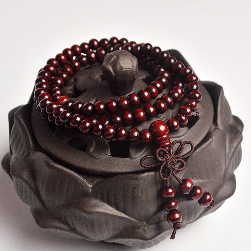 Vòng Đeo Tay Xỏ 108 Hạt Gỗ Nhiều Lớp Thời Trang Cho Nam Và Nữ