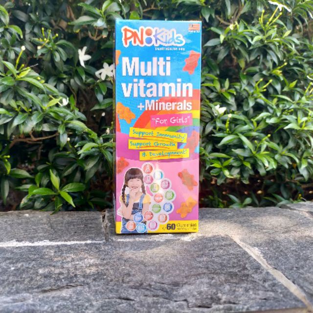 Kẹo gummies PN Kids Multi Vitamins for Girls, bổ sung vitamin bé gái (60 viên) - 0304602