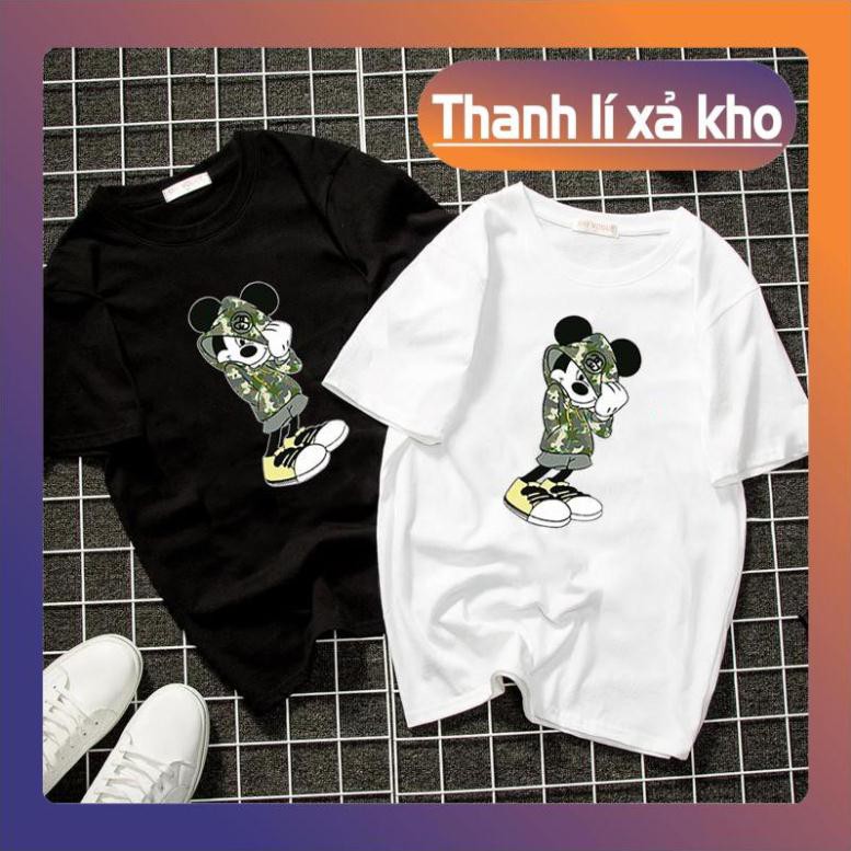[Giá Hủy Diệt] Áo thun nam nữ chuột cá tính vải dày mịn 2020T3009