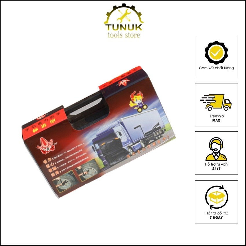 Tay quay cộng lực tháo ốc lốp xe tải chuyên dụng TUNUK, bộ tay vặn tăng trợ lực  mở bulong, tặng 2 tuýp 1 inch 99k