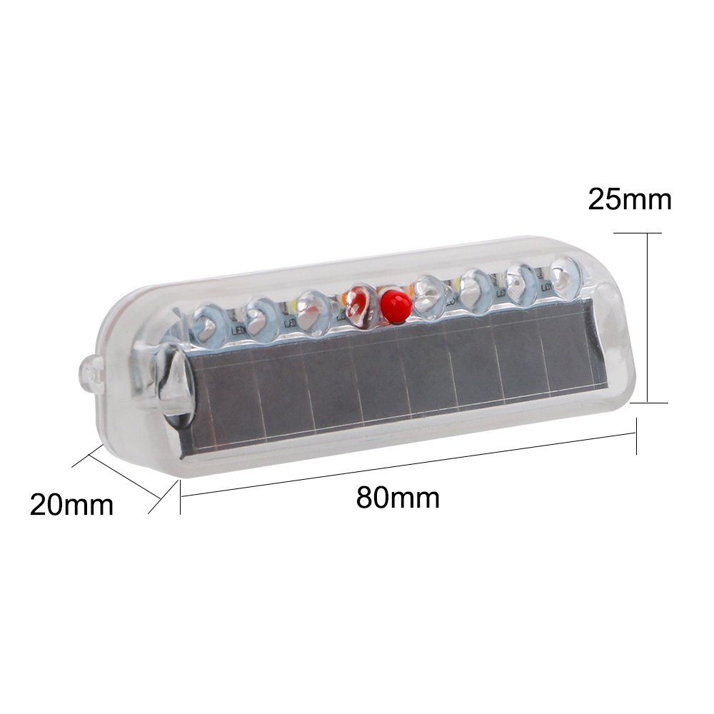 Đèn Led Cảnh Báo An Ninh Sử Dụng Năng Lượng Mặt Trời Chống Va Chạm Thông Dụng Cho Xe Hơi