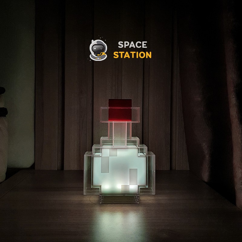 [Sẵn hàng] Đèn POTION LIGHT - lắc đổi màu (8 màu) trong game MINECRAFT - Space Station