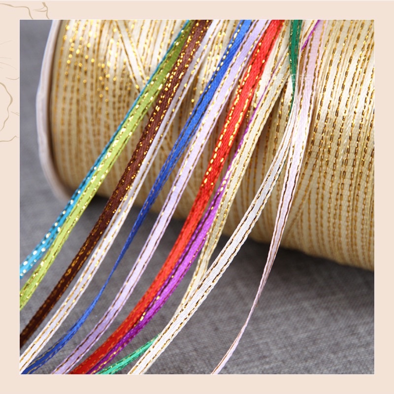 Ruy băng viền ánh kim