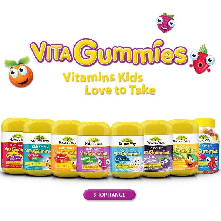 Kẹo dẻo Vita Gummies Nature's Way bổ sung vitamin cho bé