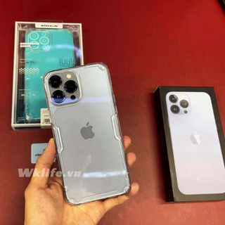 Ốp lưng silicon dẻo trong suốt Nillkin TPU case Iphone 13 Pro max / IP 13 Pro / IP 13 lưng meka không ố màu.