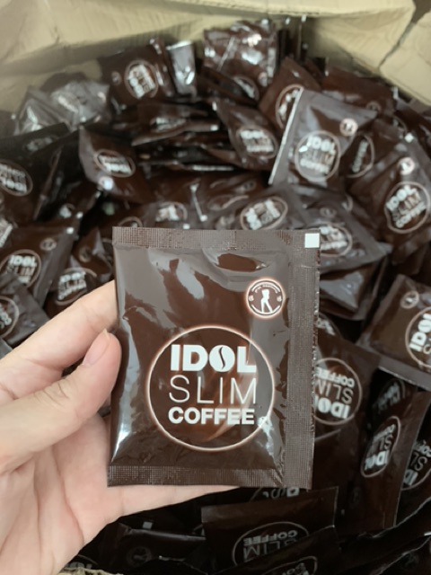 hộp 10 gói cà phê cafe idol slim coffee x2 plus Thái Lan mẫu mới new